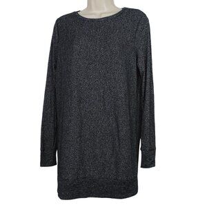 Gap Maternity Softspun Long Sleeve Knit Top Women Size S Black Banded Hem
